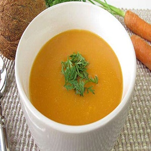 دستور پخت سوپ هویج و نارگیل
